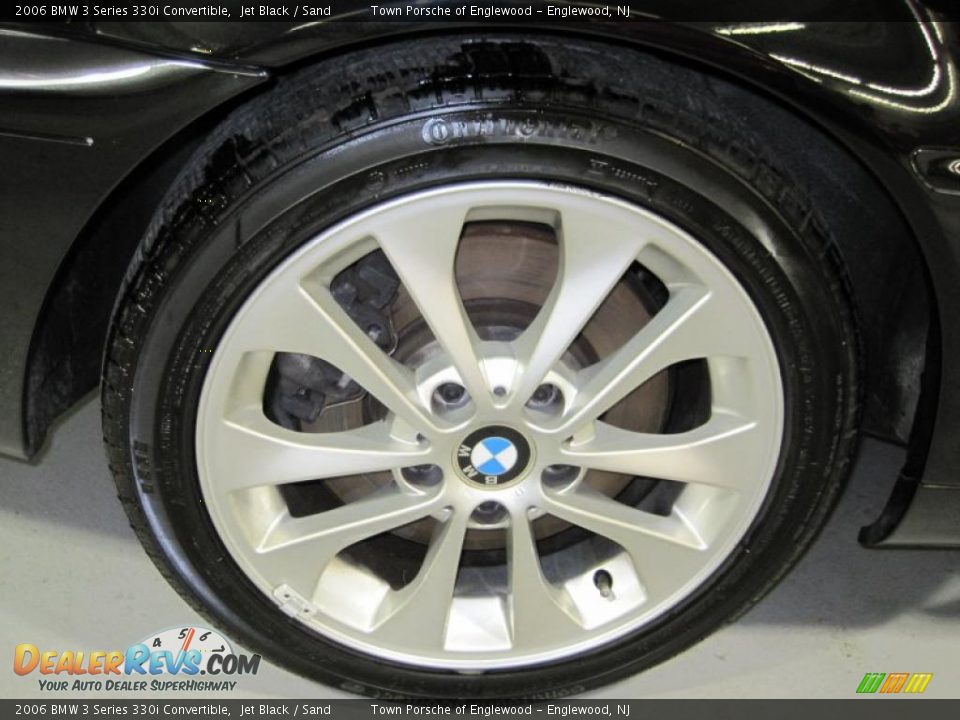 2006 BMW 3 Series 330i Convertible Jet Black / Sand Photo #25
