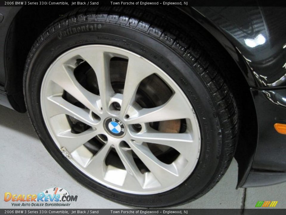 2006 BMW 3 Series 330i Convertible Jet Black / Sand Photo #26