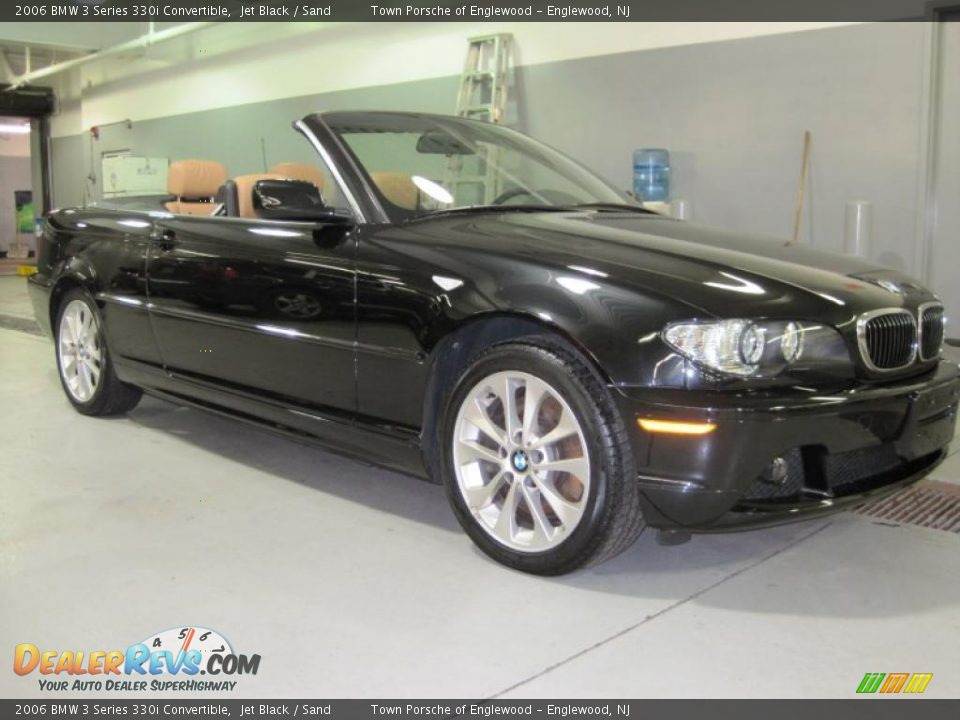 2006 BMW 3 Series 330i Convertible Jet Black / Sand Photo #27