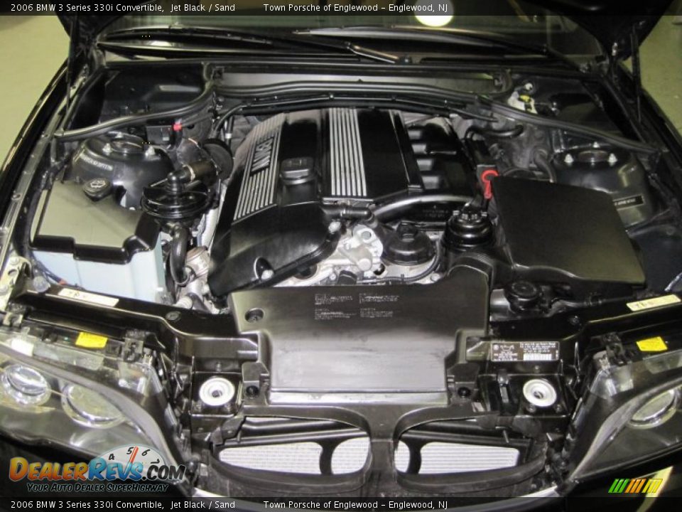 2006 BMW 3 Series 330i Convertible Jet Black / Sand Photo #28