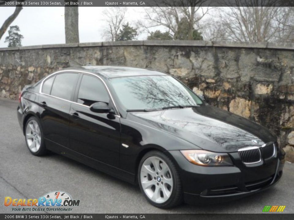 2006 BMW 3 Series 330i Sedan Jet Black / Black Photo #1