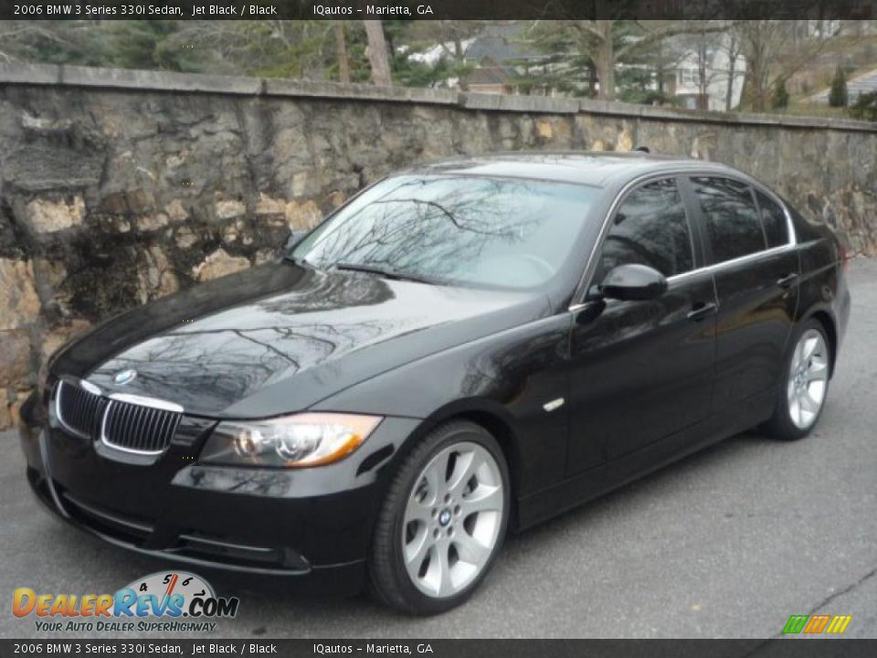 2006 BMW 3 Series 330i Sedan Jet Black / Black Photo #2