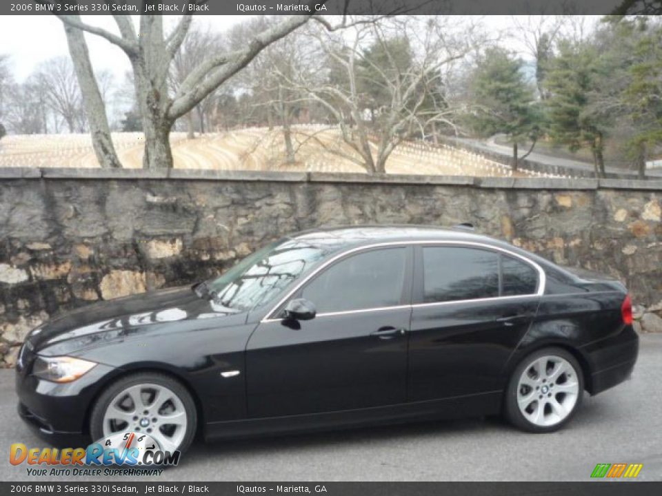 2006 BMW 3 Series 330i Sedan Jet Black / Black Photo #3