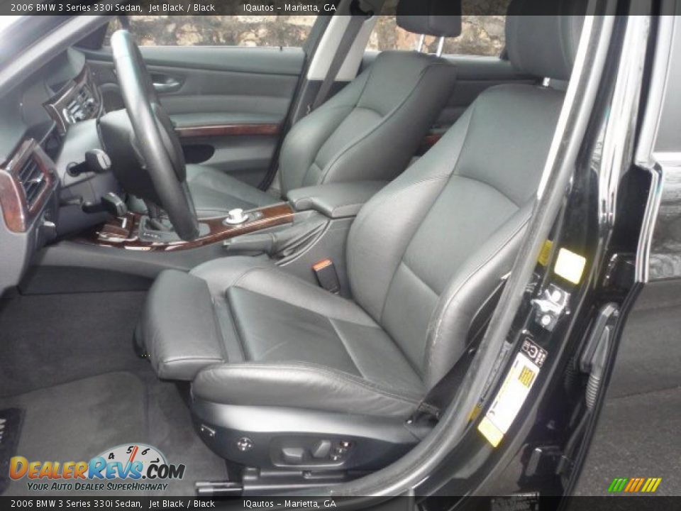 2006 BMW 3 Series 330i Sedan Jet Black / Black Photo #7