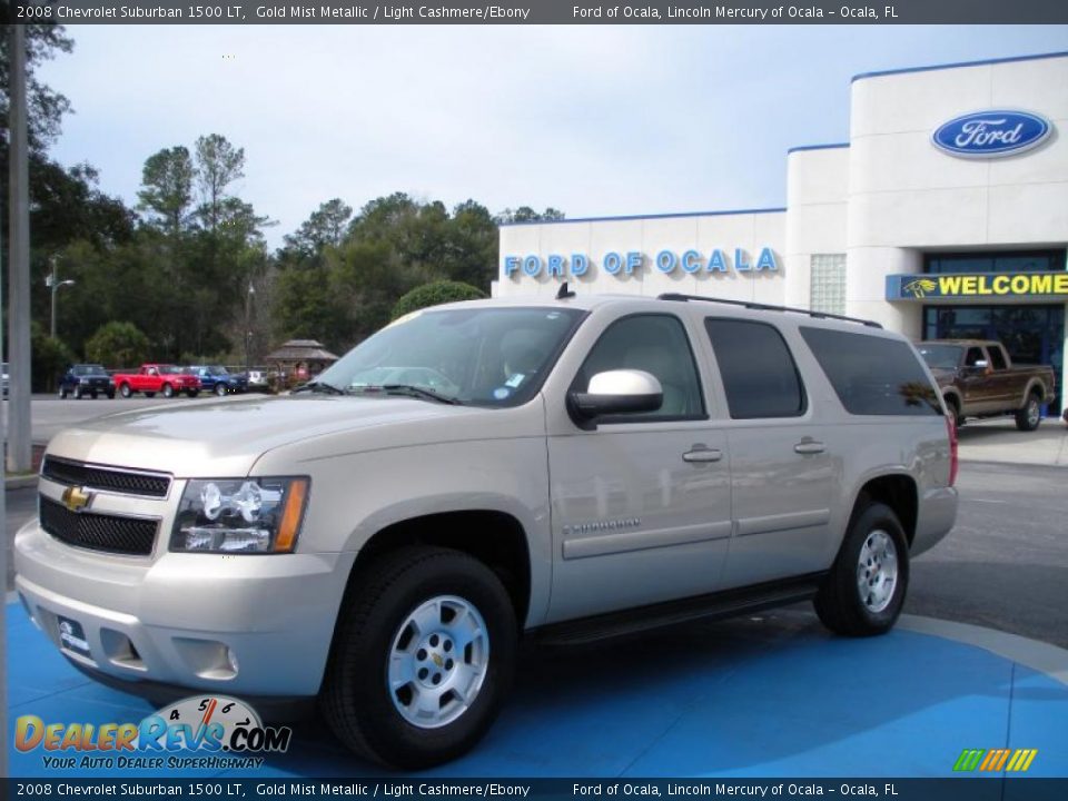 2008 Chevrolet Suburban 1500 LT Gold Mist Metallic / Light Cashmere/Ebony Photo #1