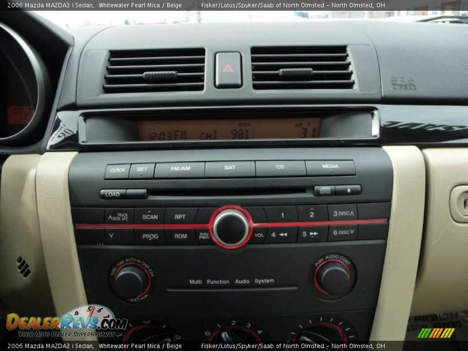 2006 Mazda MAZDA3 i Sedan Whitewater Pearl Mica / Beige Photo #15