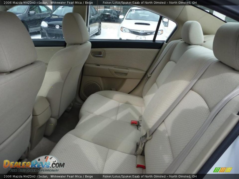 2006 Mazda MAZDA3 i Sedan Whitewater Pearl Mica / Beige Photo #19