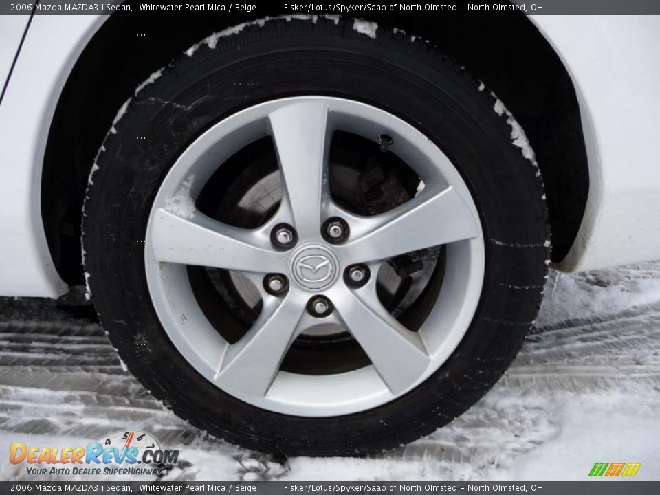 2006 Mazda MAZDA3 i Sedan Whitewater Pearl Mica / Beige Photo #22