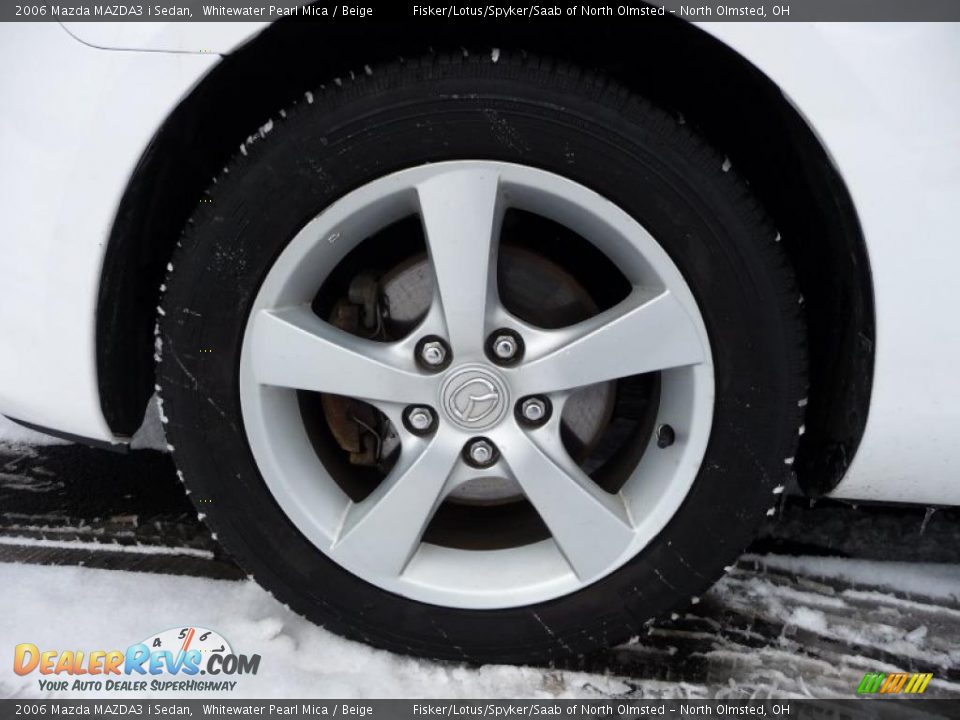 2006 Mazda MAZDA3 i Sedan Whitewater Pearl Mica / Beige Photo #23