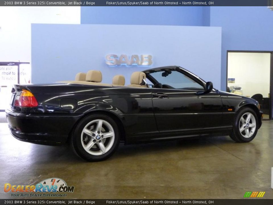 2003 BMW 3 Series 325i Convertible Jet Black / Beige Photo #5