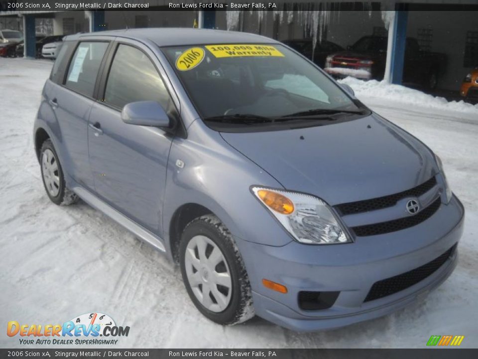2006 Scion xA Stingray Metallic / Dark Charcoal Photo #20