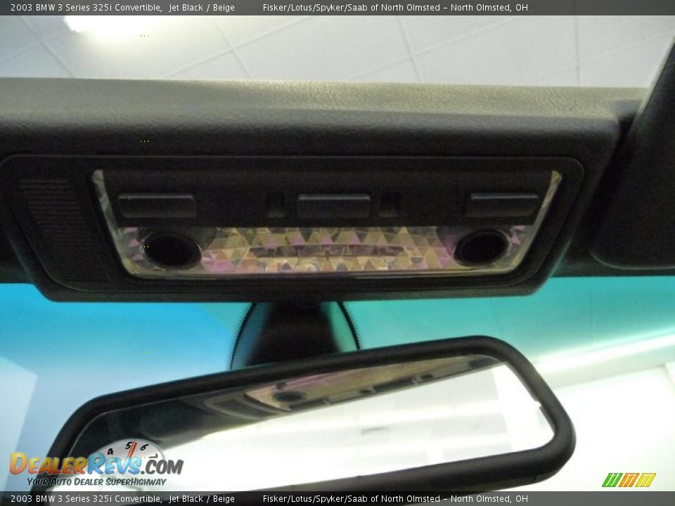 2003 BMW 3 Series 325i Convertible Jet Black / Beige Photo #13