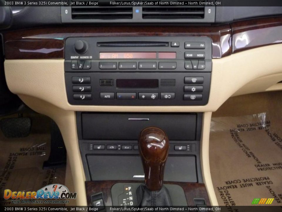 2003 BMW 3 Series 325i Convertible Jet Black / Beige Photo #15