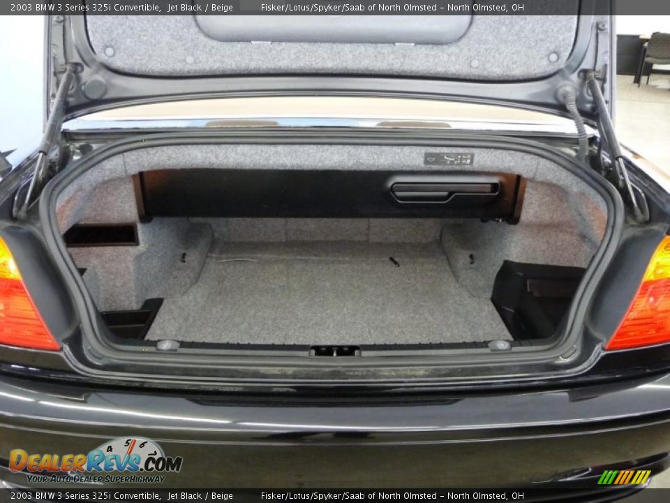 2003 BMW 3 Series 325i Convertible Jet Black / Beige Photo #20
