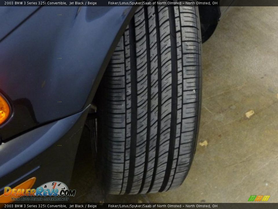 2003 BMW 3 Series 325i Convertible Jet Black / Beige Photo #23
