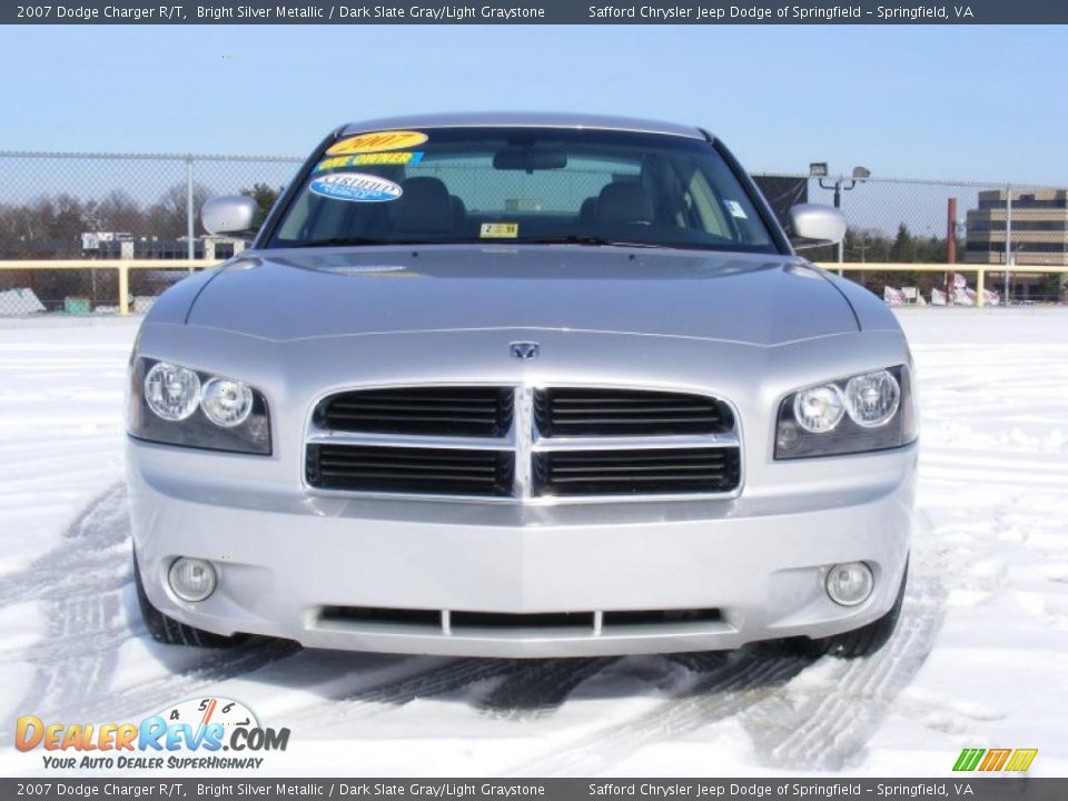 2007 Dodge Charger R/T Bright Silver Metallic / Dark Slate Gray/Light Graystone Photo #3