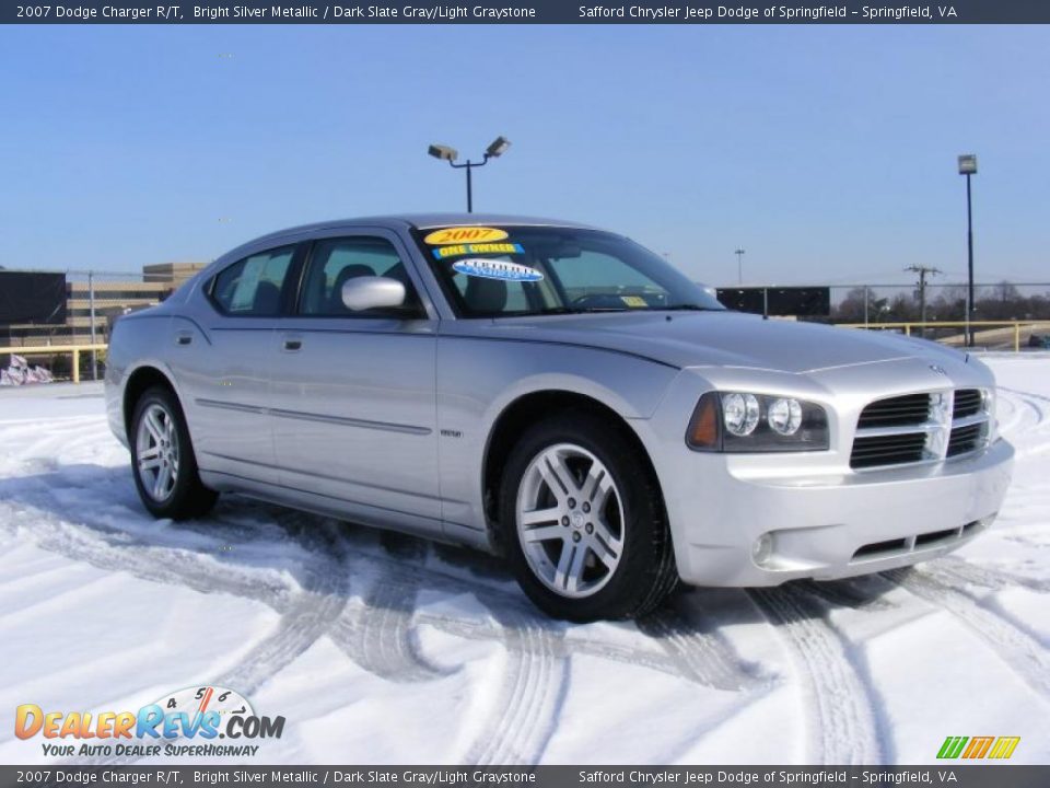 2007 Dodge Charger R/T Bright Silver Metallic / Dark Slate Gray/Light Graystone Photo #4