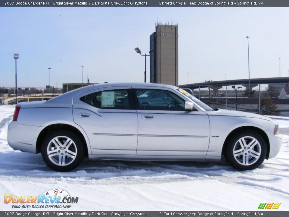2007 Dodge Charger R/T Bright Silver Metallic / Dark Slate Gray/Light Graystone Photo #5