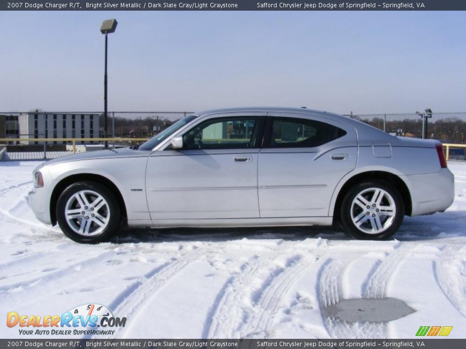 2007 Dodge Charger R/T Bright Silver Metallic / Dark Slate Gray/Light Graystone Photo #9