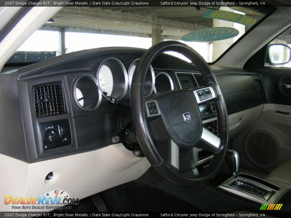 2007 Dodge Charger R/T Bright Silver Metallic / Dark Slate Gray/Light Graystone Photo #16