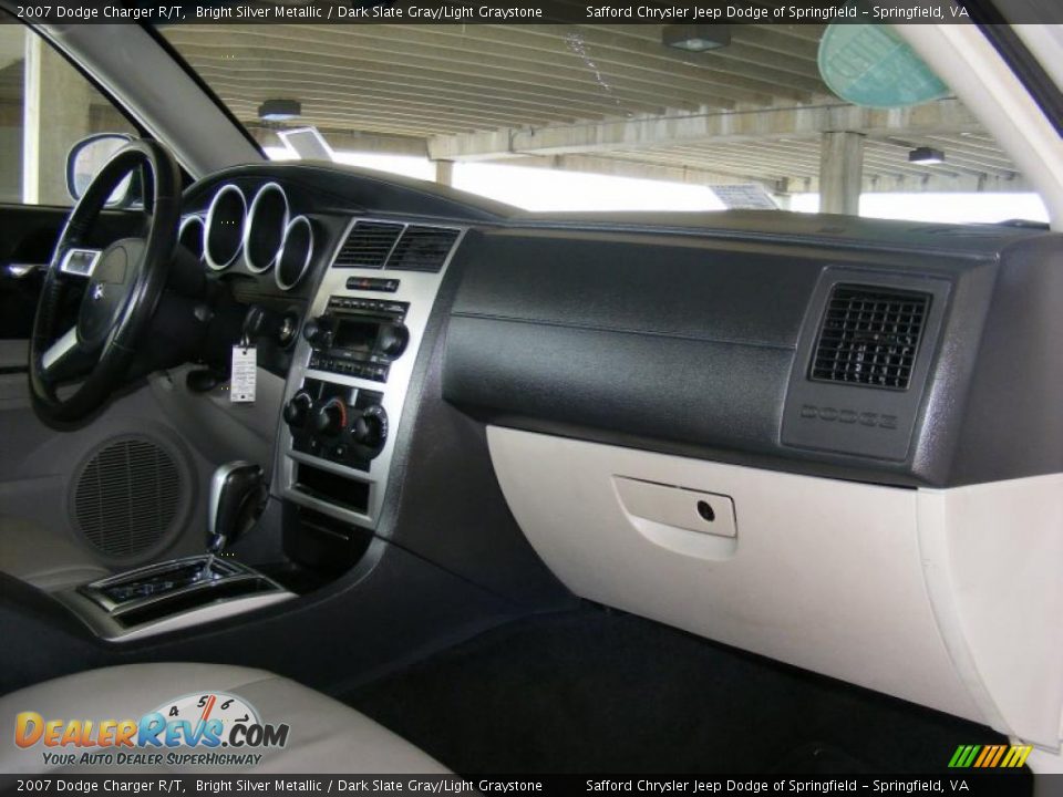 2007 Dodge Charger R/T Bright Silver Metallic / Dark Slate Gray/Light Graystone Photo #24