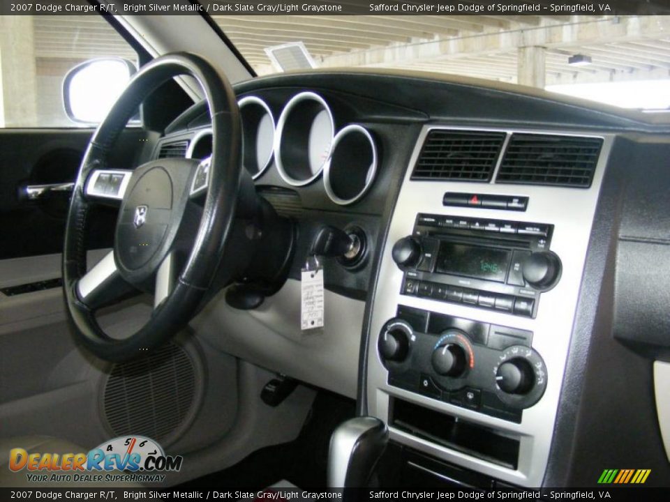 2007 Dodge Charger R/T Bright Silver Metallic / Dark Slate Gray/Light Graystone Photo #25