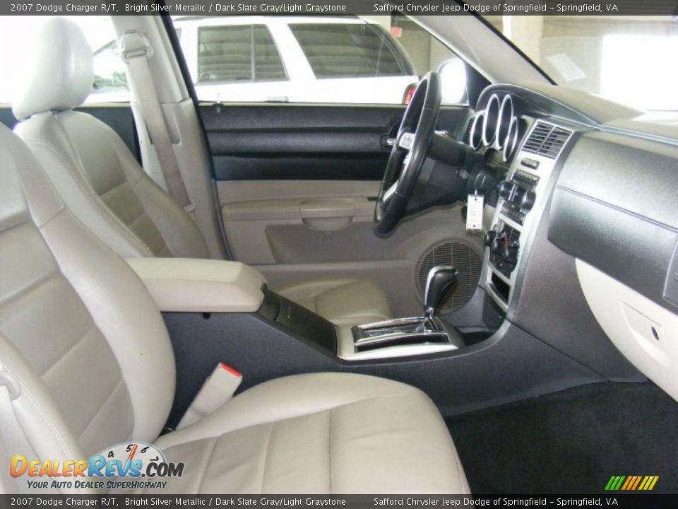 2007 Dodge Charger R/T Bright Silver Metallic / Dark Slate Gray/Light Graystone Photo #26