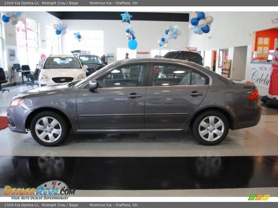 2009 Kia Optima LX Midnight Gray / Beige Photo #4