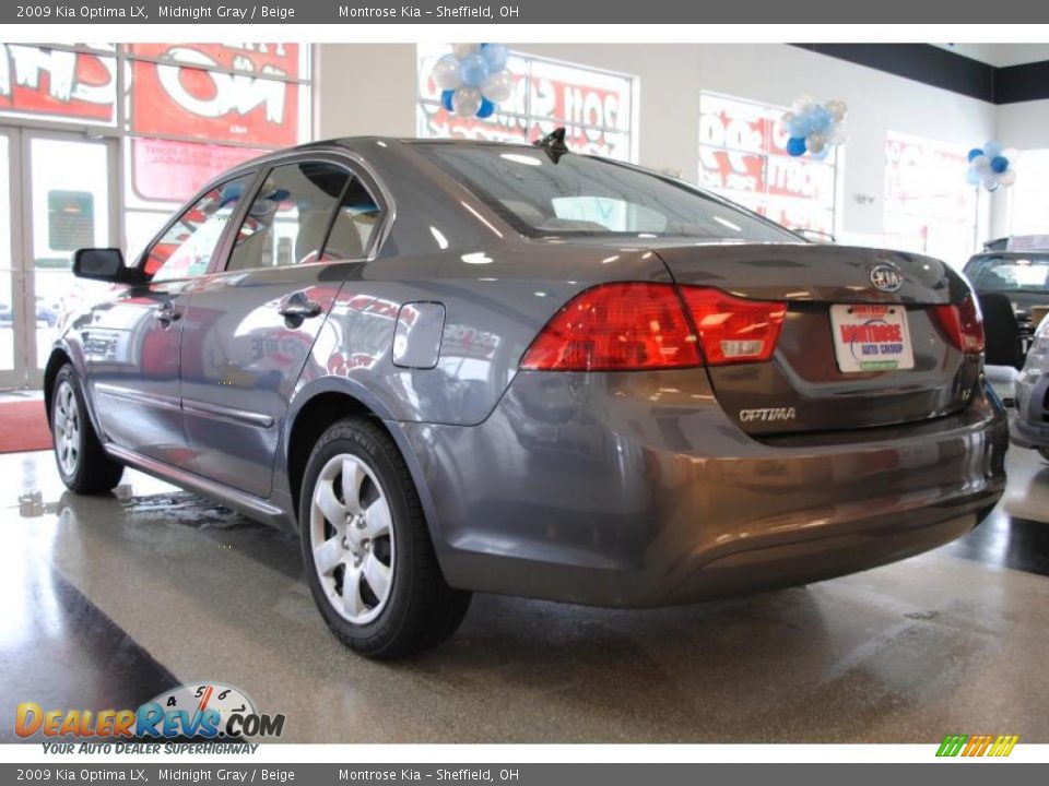 2009 Kia Optima LX Midnight Gray / Beige Photo #5
