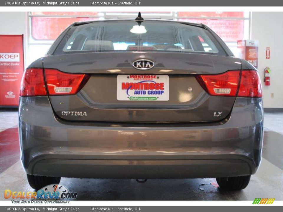 2009 Kia Optima LX Midnight Gray / Beige Photo #7
