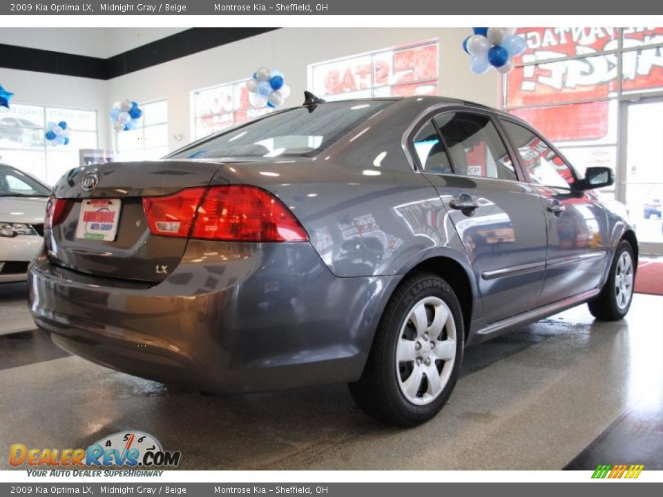 2009 Kia Optima LX Midnight Gray / Beige Photo #8