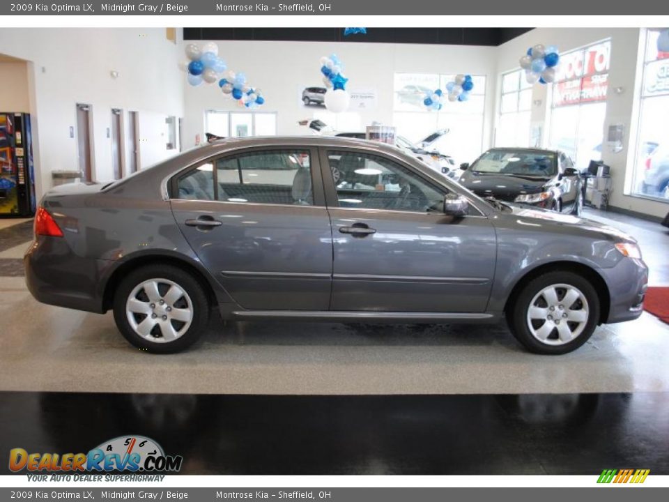 2009 Kia Optima LX Midnight Gray / Beige Photo #9