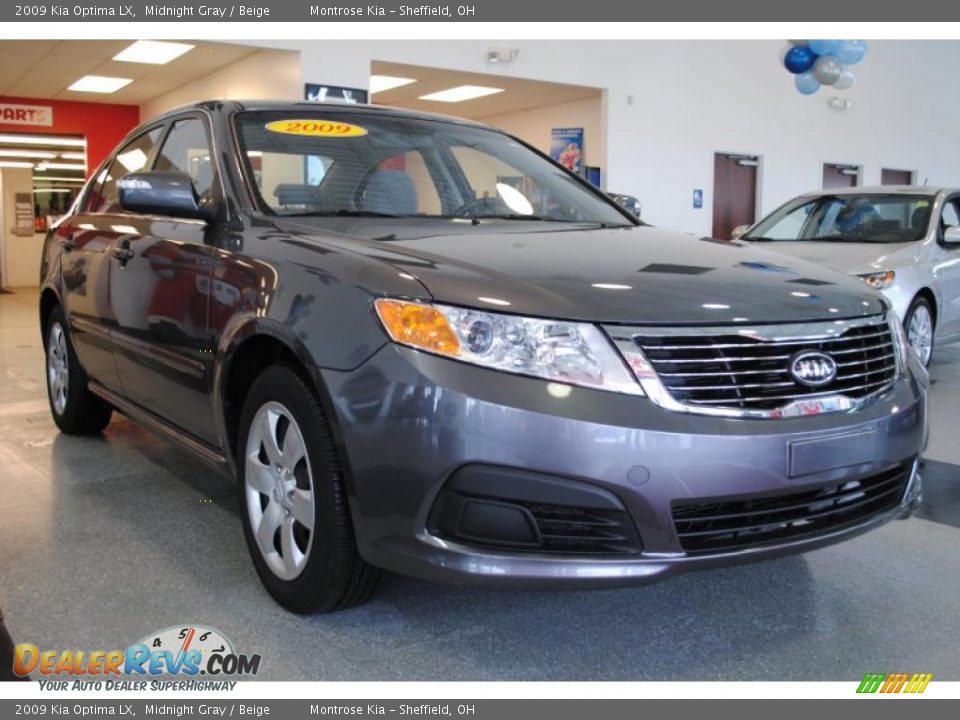2009 Kia Optima LX Midnight Gray / Beige Photo #10