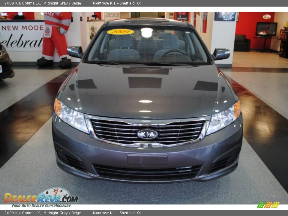 2009 Kia Optima LX Midnight Gray / Beige Photo #11