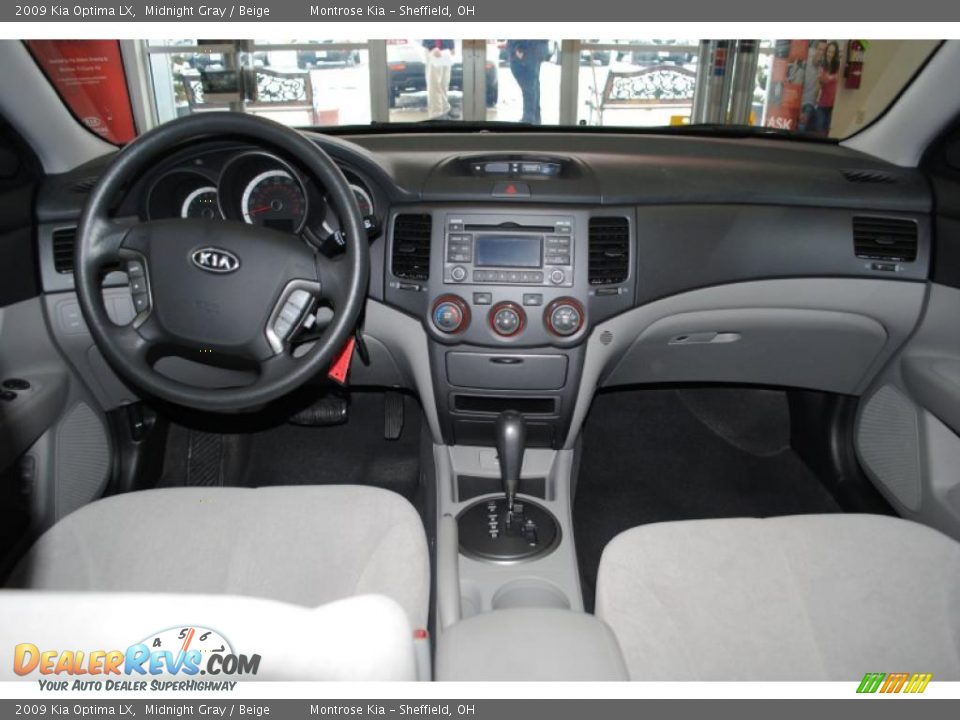 2009 Kia Optima LX Midnight Gray / Beige Photo #13