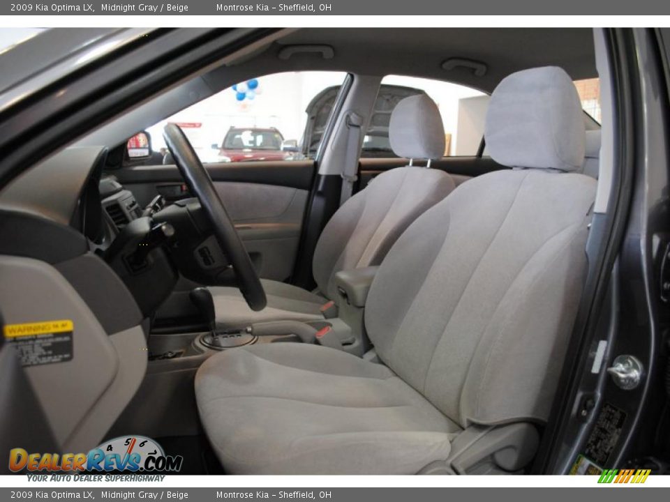 2009 Kia Optima LX Midnight Gray / Beige Photo #16