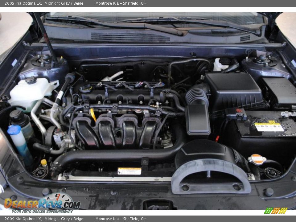 2009 Kia Optima LX Midnight Gray / Beige Photo #24