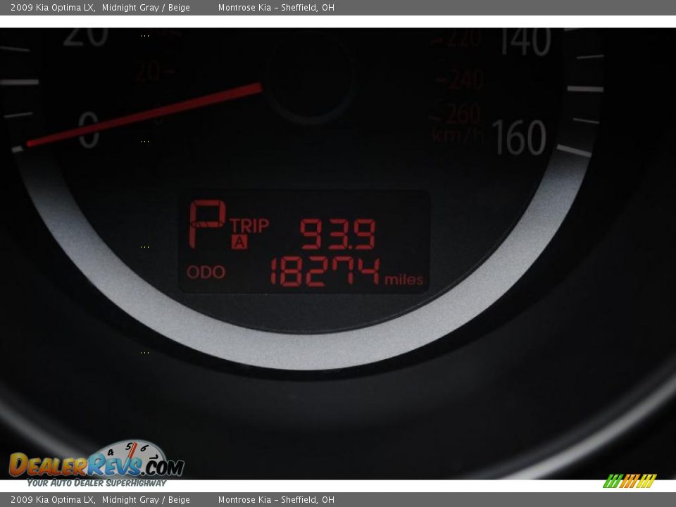 2009 Kia Optima LX Midnight Gray / Beige Photo #27