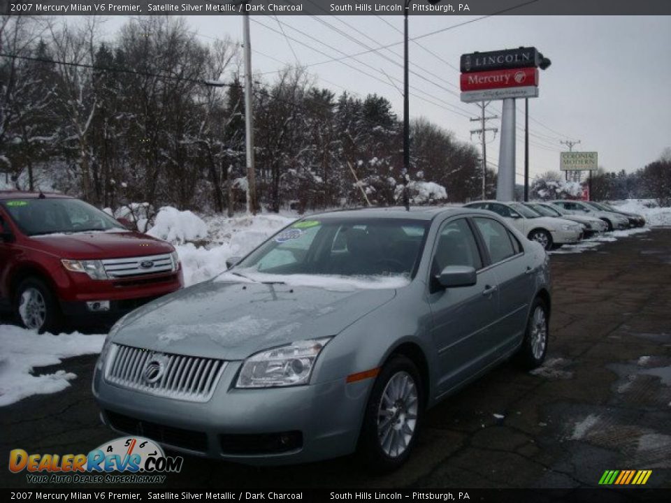 2007 Mercury Milan V6 Premier Satellite Silver Metallic / Dark Charcoal Photo #1