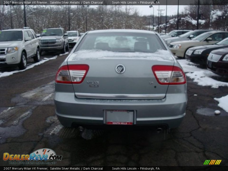 2007 Mercury Milan V6 Premier Satellite Silver Metallic / Dark Charcoal Photo #3
