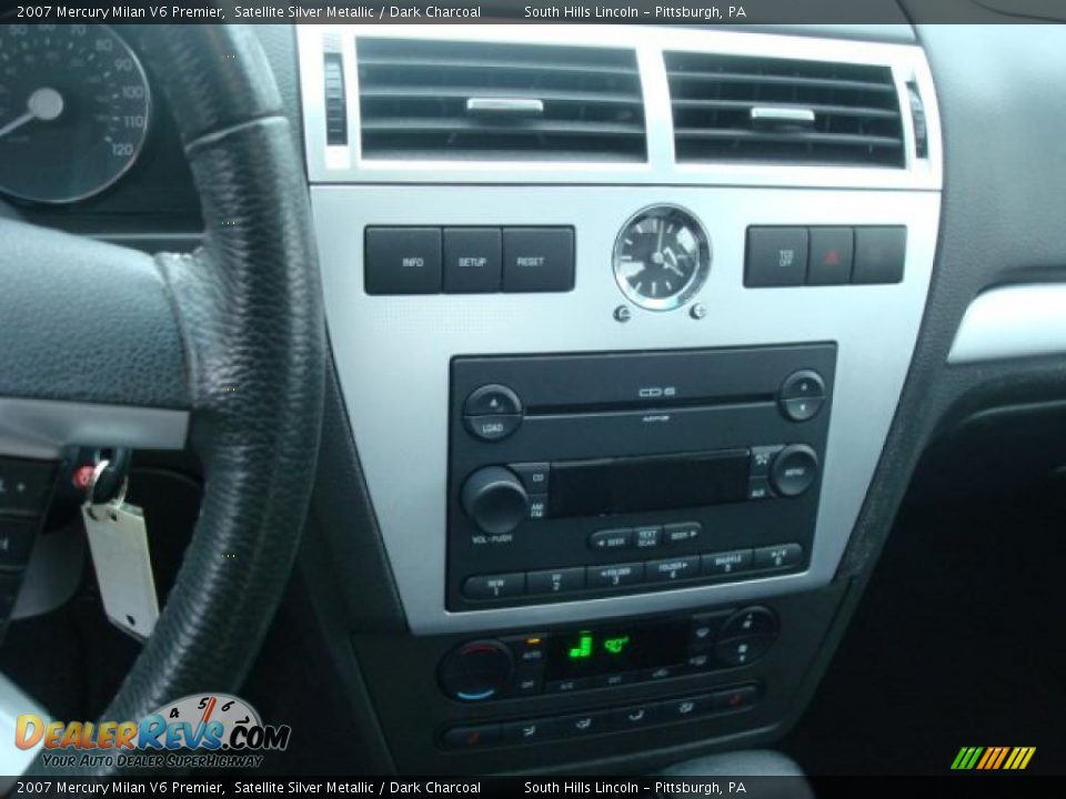 2007 Mercury Milan V6 Premier Satellite Silver Metallic / Dark Charcoal Photo #13
