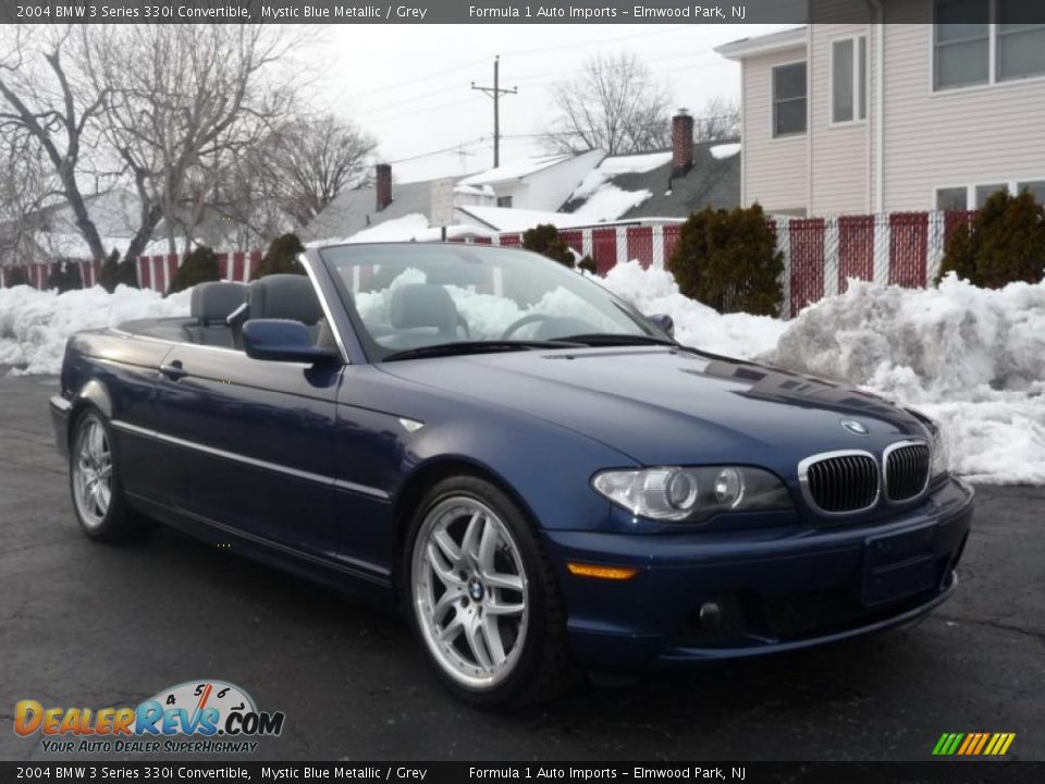 2004 BMW 3 Series 330i Convertible Mystic Blue Metallic / Grey Photo #2