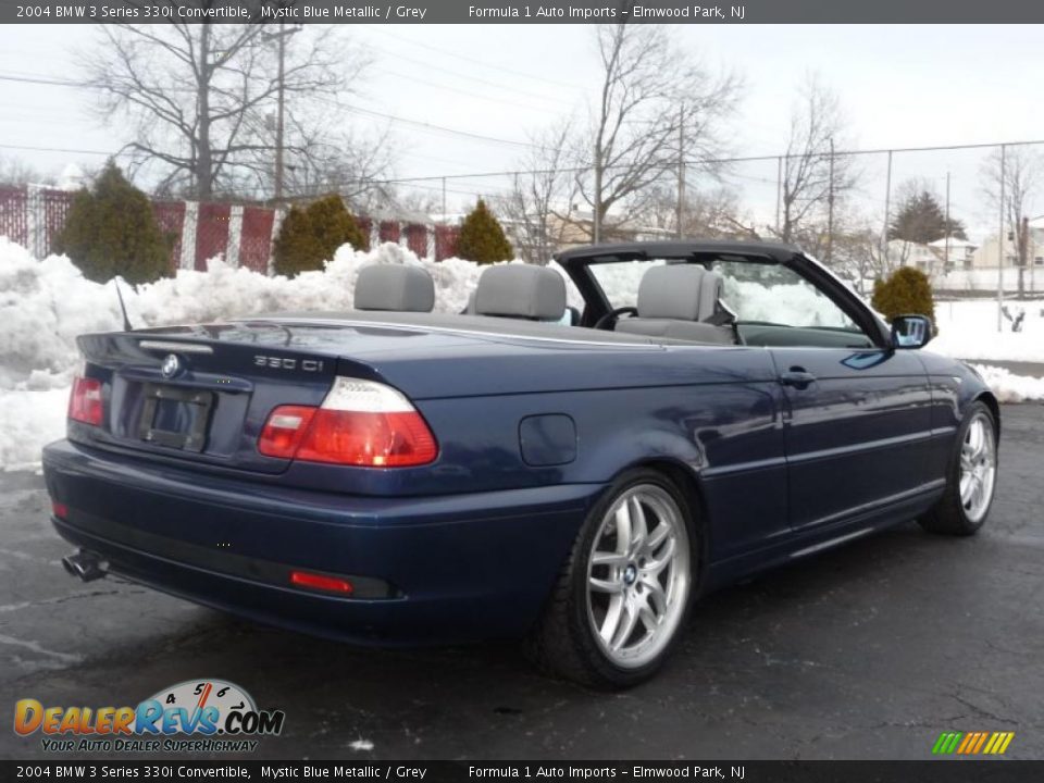 2004 BMW 3 Series 330i Convertible Mystic Blue Metallic / Grey Photo #3