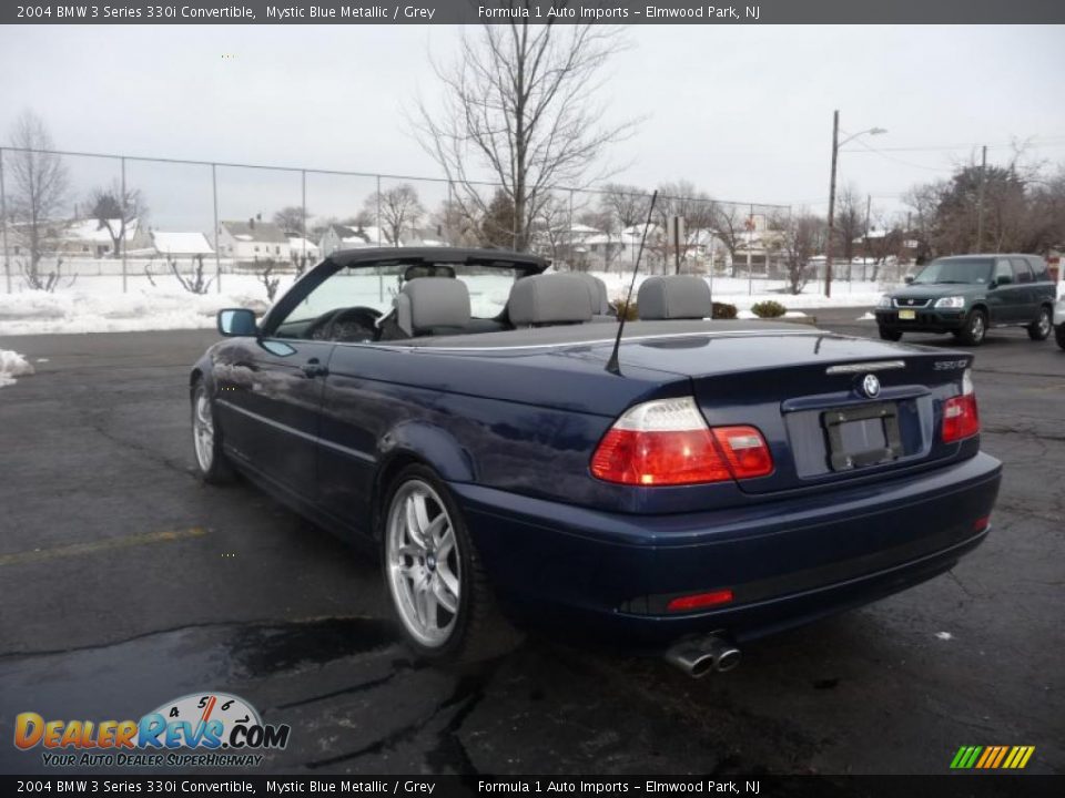 2004 BMW 3 Series 330i Convertible Mystic Blue Metallic / Grey Photo #4