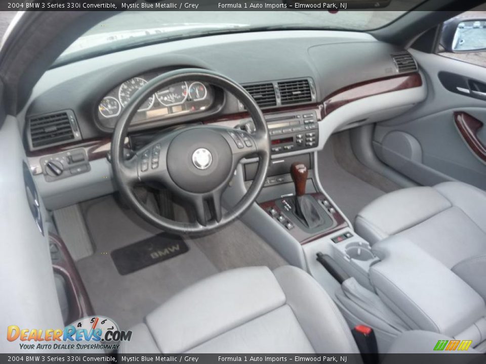 2004 BMW 3 Series 330i Convertible Mystic Blue Metallic / Grey Photo #5