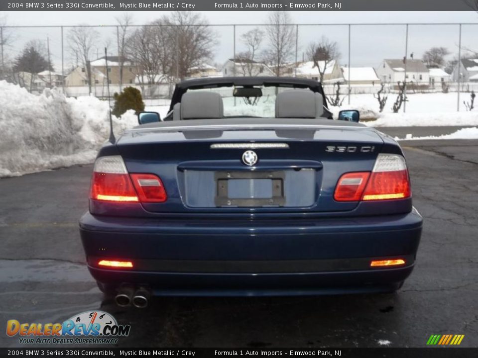 2004 BMW 3 Series 330i Convertible Mystic Blue Metallic / Grey Photo #8