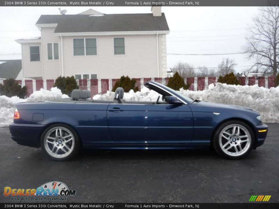 2004 BMW 3 Series 330i Convertible Mystic Blue Metallic / Grey Photo #9