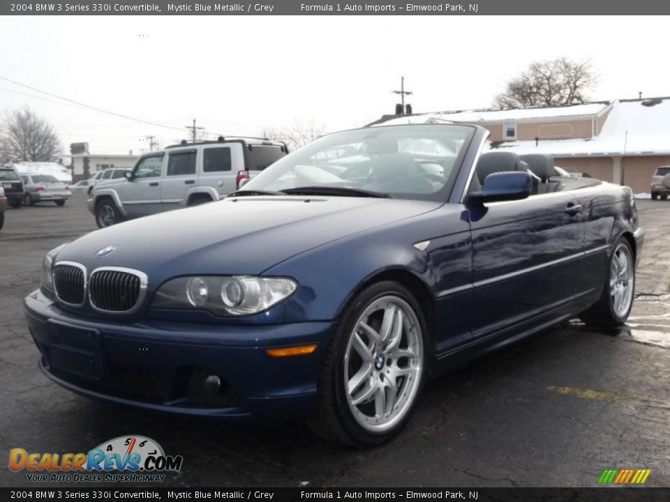 2004 BMW 3 Series 330i Convertible Mystic Blue Metallic / Grey Photo #11