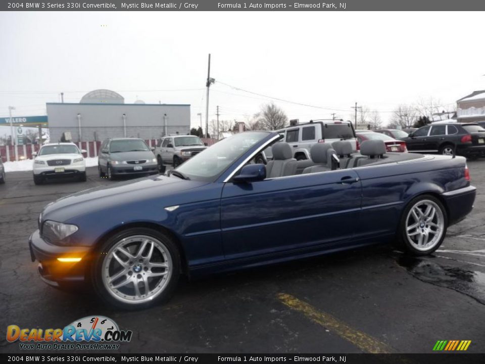 2004 BMW 3 Series 330i Convertible Mystic Blue Metallic / Grey Photo #12
