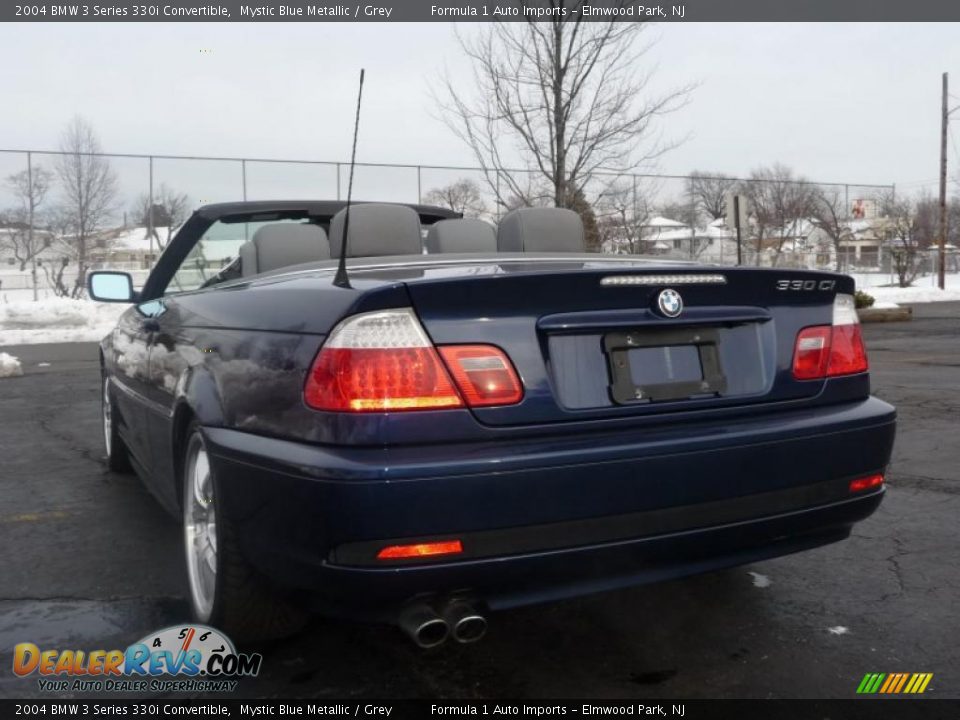 2004 BMW 3 Series 330i Convertible Mystic Blue Metallic / Grey Photo #13